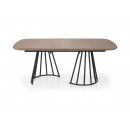 Стол обеденный HALMAR EVERTON ореховый/черный 180-200/100